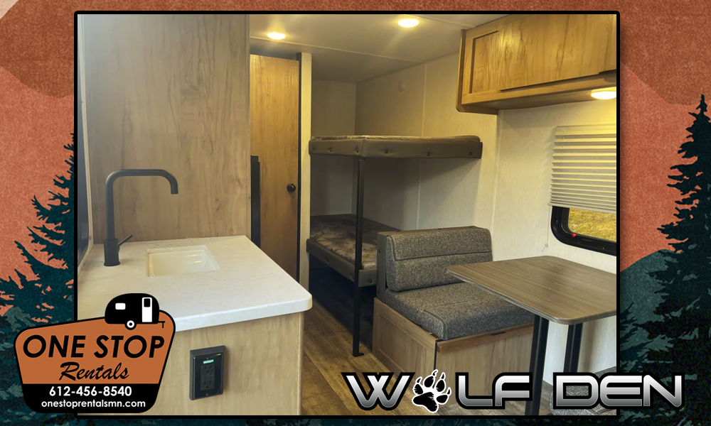 One Stop Rentals MN - Work Den Camper Rental - Apple Valley, MN - Interior